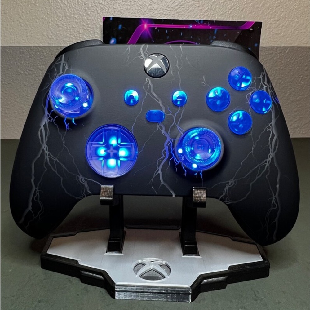 Microsoft Xbox Premium Custom Modded Controller with LEDs “Lightning”